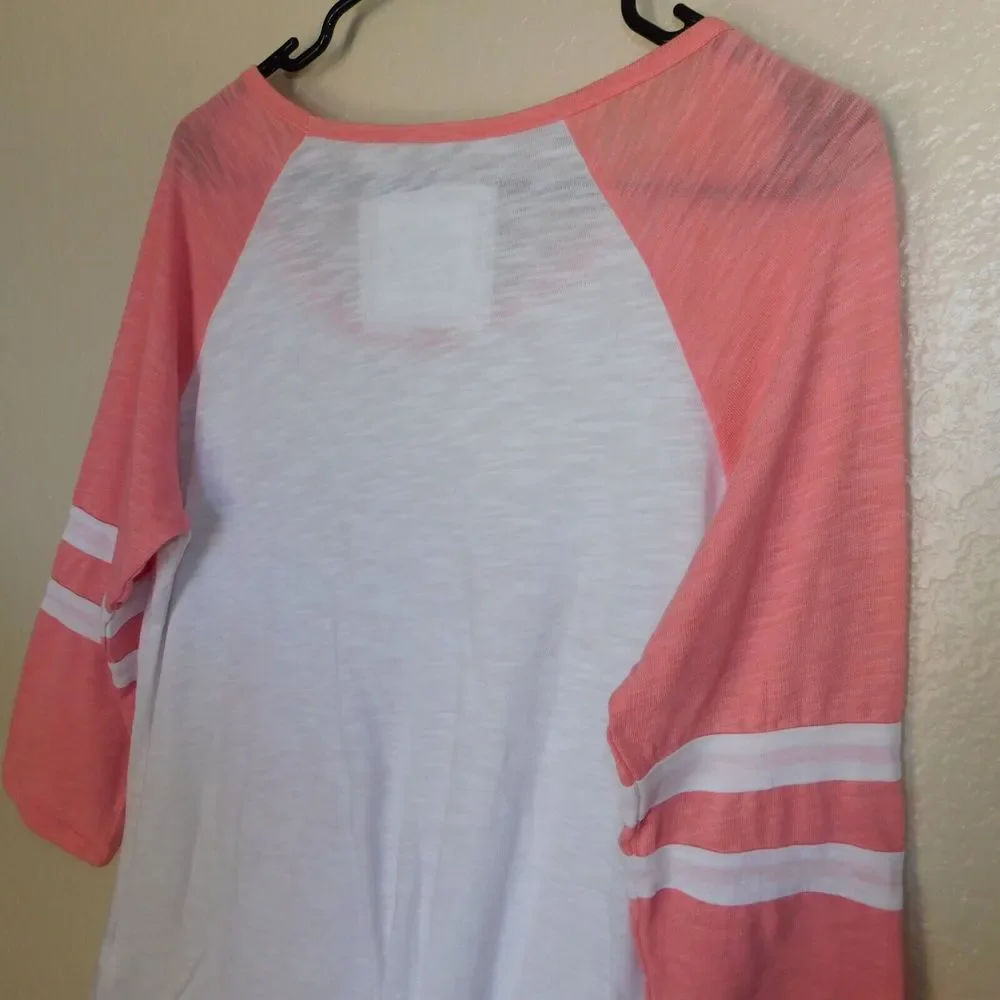 Reflex California Tee Shirt Retro Graphic 3/4 Sleeve Casual Thin Tee Shirt Logo - Picture 7 of 8